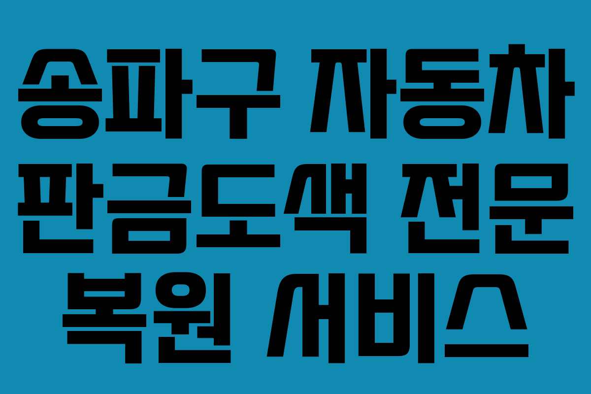 송파구 자동차 판금도색 전문 복원 서비스 송파구 자동차 판금도색 전문 복원 서비스