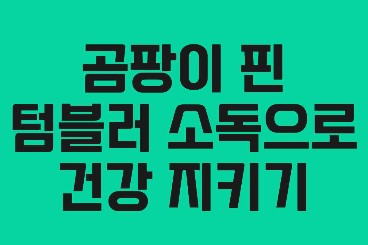 곰팡이 핀 텀블러 소독으로 건강 지키기 곰팡이 핀 텀블러 소독으로 건강 지키기