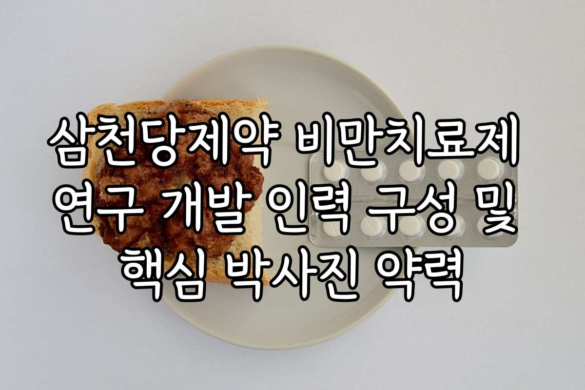 삼천당제약 비만치료제 연구 개발 인력 구성 및 핵심 박사진 약력